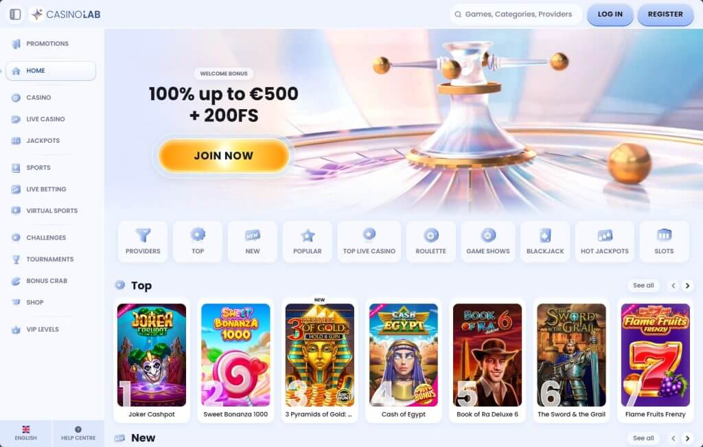 Lab Casino Nederland – Officiële Online Casino 2026 image 1